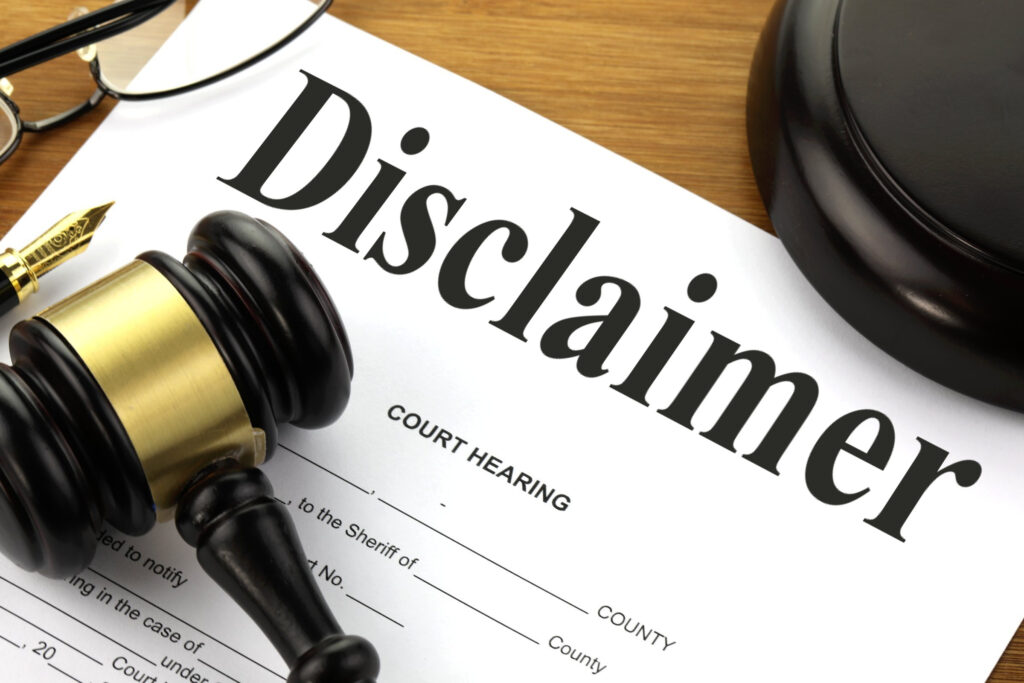 Disclaimer